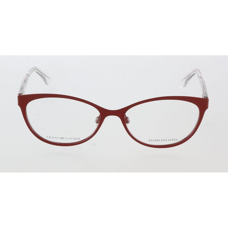 Tommy Hilfiger Th 1554 C9a Eyeglasses Red Frame 54mm